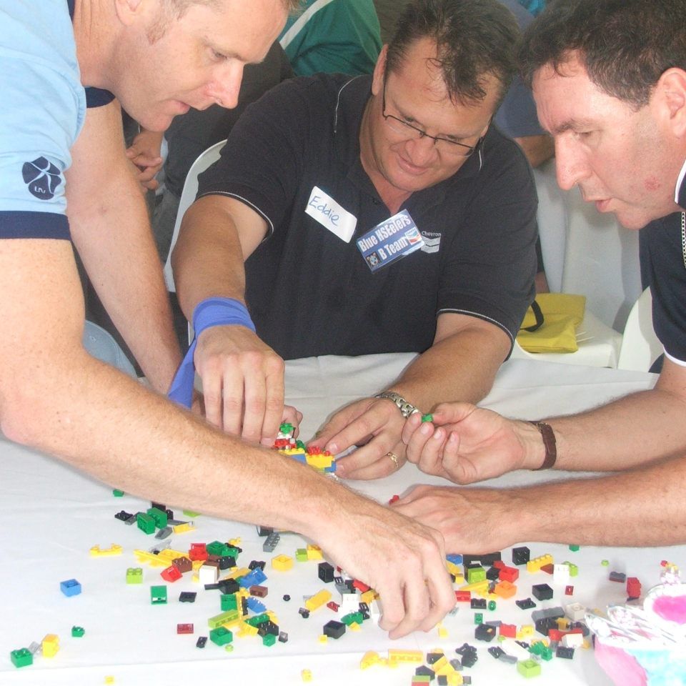 team building activities mascot lego drag racer
